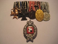 Original Primera Guerra Mundial Baviera piloto alemán 5 medallas barra e insignia observador baviera Primera Guerra Mundial superior segunda mano  Embacar hacia Mexico