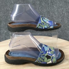 Sandálias Bass Femininas 8 M Utopia Casual Conforto Chinelo Rasteiro Tecido Azul, usado comprar usado  Enviando para Brazil