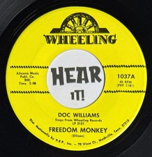 Country Bopper Bluegrass Banjo 45 DOC WILLIAMS Freedom Monkey WHEELING hear comprar usado  Enviando para Brazil