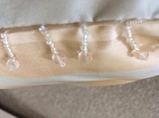 Beige cream satin for sale  HUNTINGDON