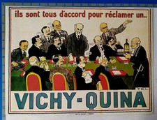 Publicité VICHY QUINA CELEBRITES POLITIQUES   advert comprar usado  Enviando para Brazil