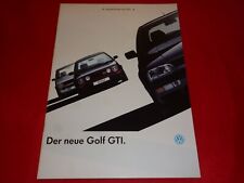 VW Golf III GTI + GTI 16V Prospekt Brochure Depliant Folleto von 1991, usado comprar usado  Enviando para Brazil