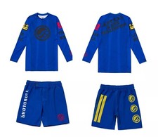 Shoyoroll Lote #127 King Road Training Rash Guard LS No Gi Bjj Shorts Jiu Jitsu comprar usado  Enviando para Brazil