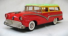 Vintage Estanho Fricção Ford Station Wagon com Telhado Plástico Feito no Japão por Nomura comprar usado  Enviando para Brazil