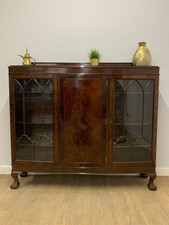 Vintage mahogany display for sale  WIMBORNE