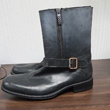 Botas estilo motociclista Kenneth Cole Reaction tamanho 10 couro pátina preto comprar usado  Enviando para Brazil