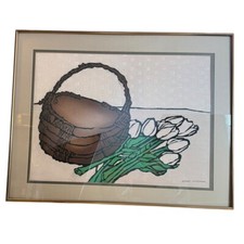 Vintage tulips basket for sale  Akron