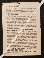 Volantino seconda guerra usato  Albano Laziale