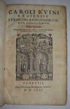 Consiliorum ediz.1571 ruini usato  Arezzo