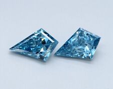 Usado, Par de corte pipa azul 0,44 quilates VS1 diamante CVD cultivado em laboratório melhor para brincos comprar usado  Enviando para Brazil