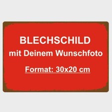Blechschild deinem foto gebraucht kaufen  Limbach-Oberfrohna