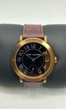 Usado, Relógio feminino Marc Jacobs MJ1470 37mm WR 50m preto submostrador tom ouro rosa comprar usado  Enviando para Brazil