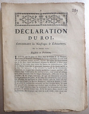 Document marine declaration d'occasion  Marseille XI