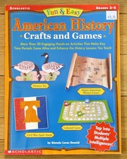 Scholastic FUN & EASY AMERICAN HISTORY CRAFTS AND GAMES Rhonda Donald Grades 3-5 comprar usado  Enviando para Brazil