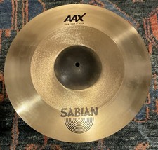 Usado, Prato Sabian 17 polegadas AAX Freq Crash (LOGOTIPO ANTIGO, Meet The Masters Edition) comprar usado  Enviando para Brazil