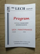 Programme Lech Poznań - Panathinaikos Ateny 1990 ECC (Fan Edition) na sprzedaż  PL