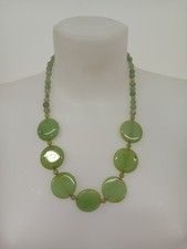 Green beaded necklace for sale  UK