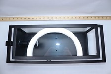 Lanterna de parede externa moderna para área externa Kichler com vidro transparente preta 20" comprar usado  Enviando para Brazil