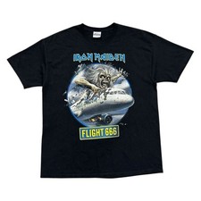 Camiseta Iron Maiden 2009 Flight 666 Band 00s tamanho GG preta Hanes comprar usado  Enviando para Brazil