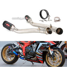 Silenciador de carbono 61 mm tubo de escape deslizante para Honda CB650R/F CBR650R CBR650F comprar usado  Enviando para Brazil
