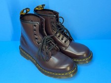 NOVAS BOTAS DE COMBATE DOC MARTEN 1460 OXBLOOD COURO BORGONHA FEMININAS TAMANHO 9, MASCULINAS 8 comprar usado  Enviando para Brazil
