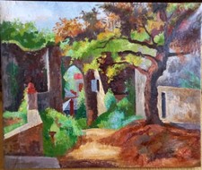 Huile toile paysage d'occasion  Vincennes