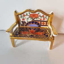 Banco de jardim Royal Crown Derby miniatura Imari comprar usado  Enviando para Brazil