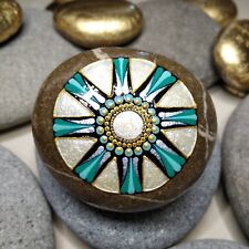 Mandala stein türkis gebraucht kaufen  Friedrichshafen