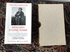 Pléiade chateaubriand mémoir d'occasion  La Rochelle