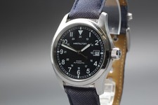 [Quase em perfeito estado] Hamilton cáqui H704450 38mm mostrador preto data relógio automático masculino comprar usado  Enviando para Brazil
