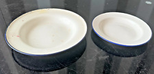 Pair vintage enamel for sale  COLCHESTER