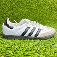 Tênis Adidas Samba OG Masculino Tamanho 5.5Y Branco Preto Goma Couro Atlético comprar usado  Enviando para Brazil