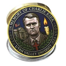 Moneta commemorativa charlie usato  Spedire a Italy