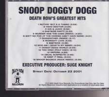 snoop doggy Dogg death row's greatest hits  cd promo comprar usado  Enviando para Brazil