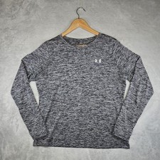 Camisa atlética masculina Under Armour Heat Gear tamanho grande cinza elástica solta comprar usado  Enviando para Brazil