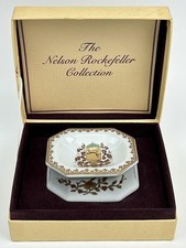 MOTTAHEDEH NELSON ROCKERFELLER ARMORIAL PORCELANA PRATO ADEGA DE SAL CAIXA ORIGINAL, usado comprar usado  Enviando para Brazil