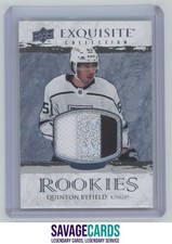 2021-22 UD Exquisite Collection Rookies Patch Quinton Byfield /99 #R-QB Los comprar usado  Enviando para Brazil