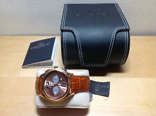 Nuevo - Reloj Watch Montre HAUREX Italy Chronograph - Quartz - Brown Leather comprar usado  Enviando para Brazil