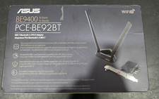 Adaptador ASUS PCE-BE92BT WiFi 7 PCI-E com 2 antenas externas - caixa aberta comprar usado  Enviando para Brazil