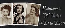 Picturegoer series 1950s for sale  PETERSFIELD