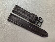 Pulseira de relógio preta couro genuíno pele de cobra 10...18 19 20 21 22 23 24 26mm comprar usado  Enviando para Brazil