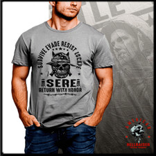 Camiseta SERE School Survival Evade Resist Escape Militar POW Survival School comprar usado  Enviando para Brazil