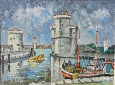 Tableau vintage signé d'occasion  France