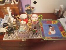 Snowman decor lot for sale  Dawson