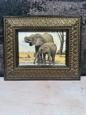 Vintage elephants oil for sale  Richmond