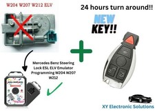 Programação eletrônica de trava de direção Mercedes W204 W207 W212 + CHAVE!, usado comprar usado  Enviando para Brazil