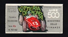 Biglietto lotteria monza usato  Brescia