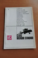 Schmierplan claas matador gebraucht kaufen  Könnern