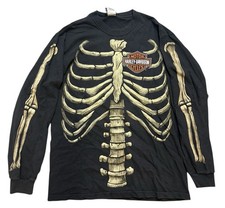 Camisa Harley Davidson Skeleton Bones AOP manga longa média M preta rara comprar usado Camisa Harley Davidson Skeleton Bones AOP manga longa média M preta rara comprar usado  Enviando para Brazil