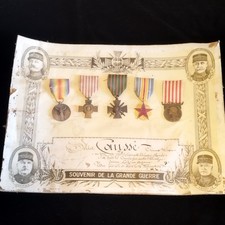Rare diplôme médailles d'occasion  Charvieu-Chavagneux